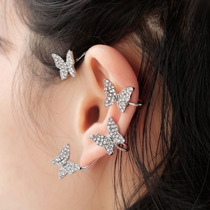 Butterfly%20Ear%20Clips%20Without%20Piercing%20for%20Women%20Sparkling%20Ear%20Cuff%20Clip%20Earrings%20Wedding%20Jewelry%20Gift%20-%20Image%203