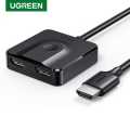 UGREEN 2 Port HDMI Switch 4K 60Hz Switcher Splitter Bi-Direction 1x2/2x1 Adapter HDMI Switcher with 3.3FT HDMI Cable for Switch Xbox PS4 Monitor TV Box 1m HDMI Cable. 