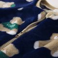 Sanlutoz Cute Bear Fleece Thickened Long Sleeve Toddler Jumpsuits Warm Cozy Korean Style Zipper Winter Baby Rompers Clothing. 
