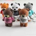 Creative souvenir pendant panda keychain zoo activities small gift keychain. 