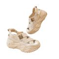Spring Summer New Women's Shoes Height Increasing Thick Sole Hollow Wide Strap Student Korean Fashion Breathable Platform Sole Sports Sandals. 