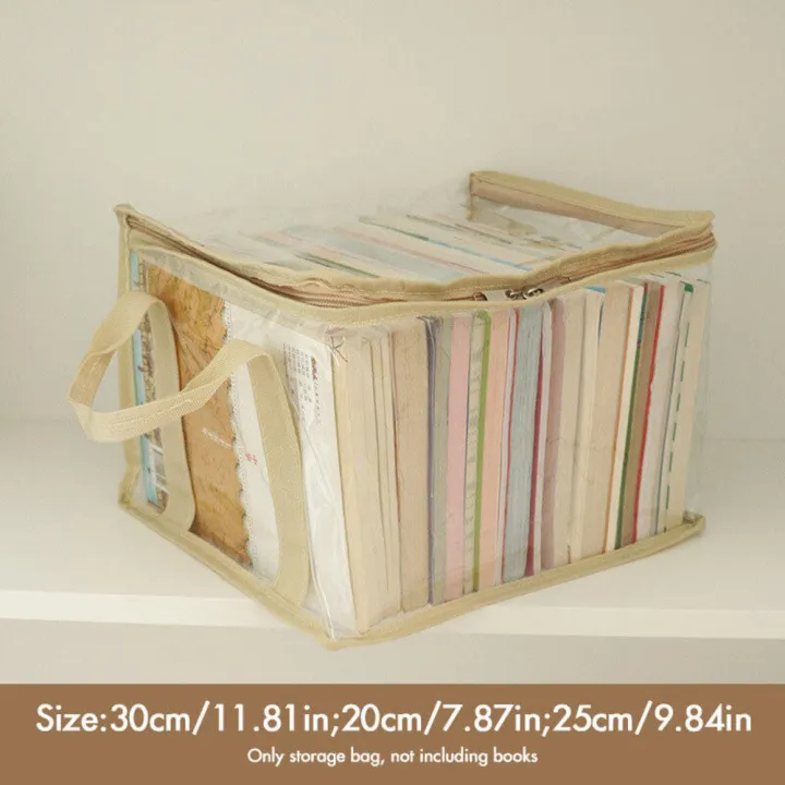 Zippered%20PVC%20Book%20Bag%20Multi-Purpose%20Waterproof%20Transparent%20Storage%20Bag%20Stackable%20Handbag%20Organizer%20for%20Collection%20Storage%20Home%20Organization%20Office%20Filing%20Closet%20Sorting%20Students/Professionals%20-%20Image%207