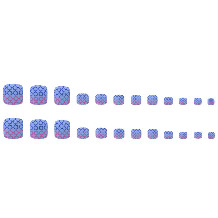 Pink%20Blue%20Splicing%20Matte%20Gradient%20Toenails%20Show%20White%20Temperament%20High-Grade%20Fake%20Nail%20Foot%20Wear%20Nails%20-%20Image%205