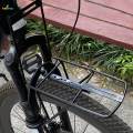 Bike Front Rack Carrier Iron Cargo Pannier Front Fork Rack for Touring Long Distance. 