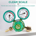 Oxygen Gas Bottle Regulators O2 Reducing Pressure Inhaler Acetylene Double Gauge Regulator Oxygen Tank Regulator. 