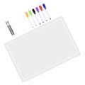 Office Desk Clear Acrylic Writing Board Tabletop Memo Message Daily Planner Board Practice Whiteboard. 