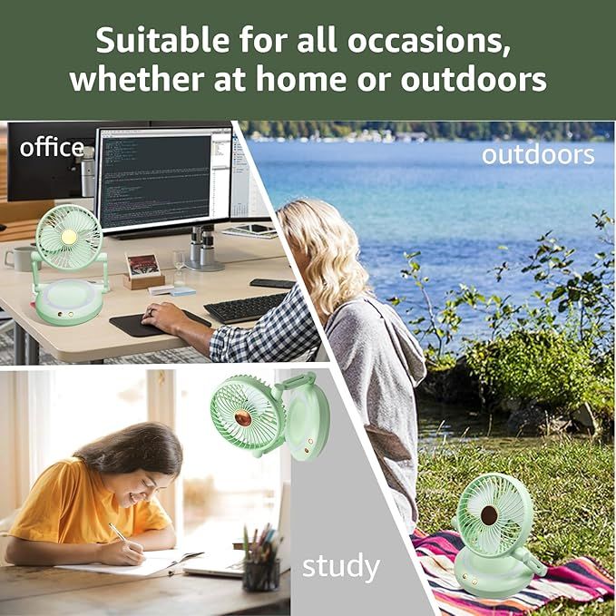 FOLDABLE%20DESK%20FAN%20WITH%20LIGHT%20Portable%20Desk%20Fan%20%20Automatically%20Shake%20the%20Head,%20Folding,%20for%20Home,Bedroom,Kitchen,Office,Outdoor,Small%20Camping%20Travel%20Table%20Fan%20-%20Image%209