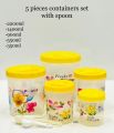05 PCS Containers Set Kitchen Storage Containers. 