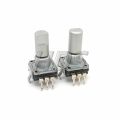 2PCS EC11 Rotary Encoder with Switch 18 Positioning 9 Pulse Axis Length 15MM Volume Adjustment. 