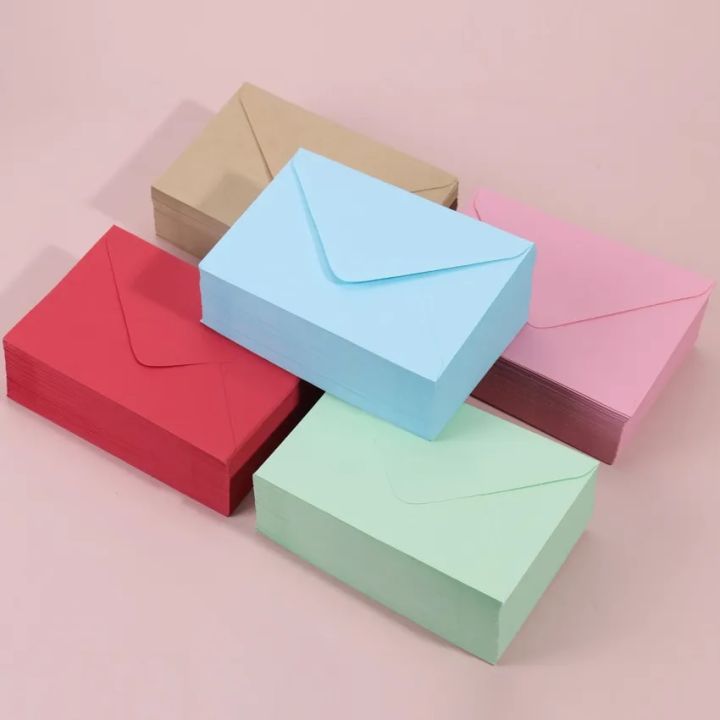 thumbnail image 2 of ABSOFINE 25 Pcs Mini Envelopes With Heart Shaped Clasp,Mini Kraft Paper Envelopes, Small Envelope With Blank Cards For Business Card, Weddings Favors,Greeting Cards (4.1 X 2.8 Inch 2 of 12