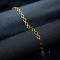 Gold plated 06MM Plain Link Bracelet for Ladies gift items for girls. 