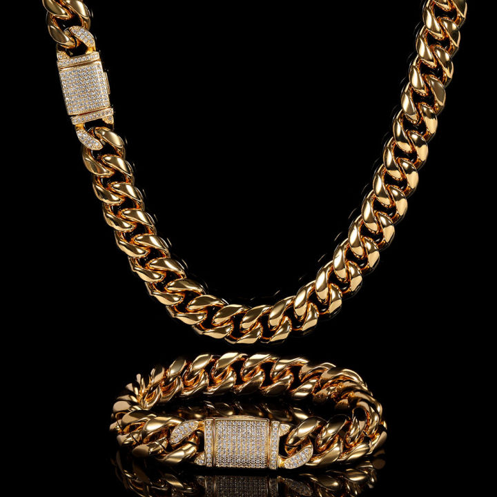 LibiPortable%20Miami%20Cuban%20Link%20Chain%2018K%20Gold%20Plated%2012mm%20Solid%20Stainless%20Steel%20Necklace%20with%20CZ%20Diamond%20Clasp%20Hip%20Hop%20Jewelry%20for%20Men%20Women%20-%20Image%206