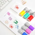 6 Teacher seals, Commendation Award Seal, Teacher Evaluation Award Cartoon seal, transparent storage box for t. 