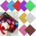 100 pcs Candy Color Gilded Wedding Party Supplies Decoration Tin Food Candy Chocolate Package Paper Wrapping Paper Aluminum Foil. 