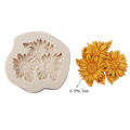 1Pc Peony Sunflower Lotus Silicone Molds Chinese Rose Flower Mould DIY Chocolate Candy Cake Fondant Mold Dessert Decoration Mzea. 