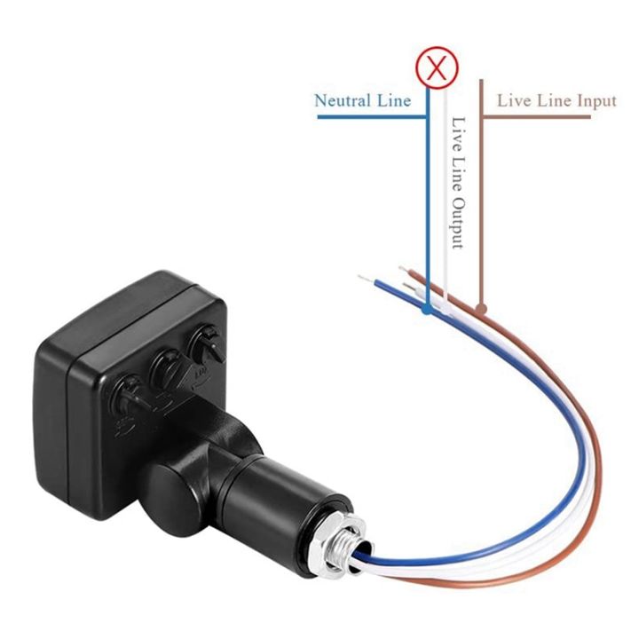 3X%20220V%20Mini%20Human%20Body%20Infrared%20Sensor%20Infrared%20Body%20Sensor%20Switch%20LED%20Flood%20Light%20PIR%20Motion%20Sensor%20Adjustable%20Black%20-%20Image%202