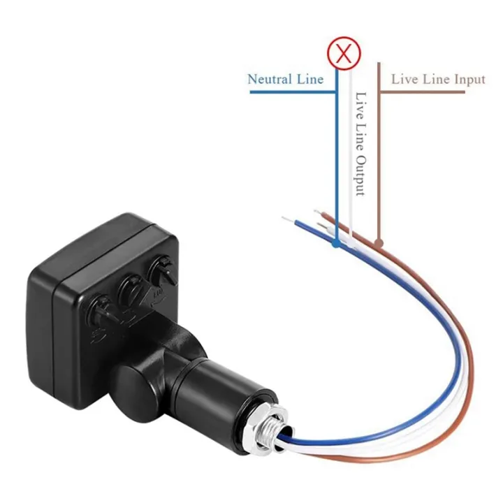 3X%20220V%20Mini%20Human%20Body%20Infrared%20Sensor%20Infrared%20Body%20Sensor%20Switch%20LED%20Flood%20Light%20PIR%20Motion%20Sensor%20Adjustable%20Black%20-%20Image%202