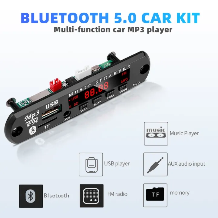 MP3%20Player%20Decoder%20Board%2012V%20FM%20Radio%20TF%20USB%203.5%20mm%20AUX%20Module%20V5.0%20Bluetooth%20Receiver%20Car%20kit%20Audio%20-%20Image%206