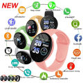 D18 Macaron Real Stepcount B41 Smart Watch Exercise Stepcount Connected Smartwatches For Men And Women Available Android Phone. 