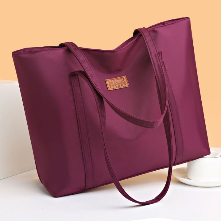 Bag%20Women's2023New%20Waterproof%20Handbag%20Large%20Capacity%20Korean%20Style%20Shoulder%20Bag%20Fashion%20All-Match%20Commuter%20Tote%20Bag%20-%20Image%204