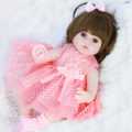 Cute Simulation Curly Hair Doll Baby Dolls Play House Game Doll For Little Kids Girls Lifelike Newborn Baby Birthday Gifts. 