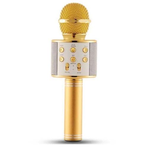 WS-858 Wireless Bluetooth Karaoke Microphone – Portable & Powerful