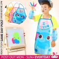 Cute Cartoon Children Arm Sleeves Apron Waterproof Kids Art Painting Cooking Baking Kitchen Aprons. 