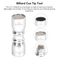 Pool Cue Tip Tool, Pool Cue Tip Shaper Shaper Scuffer Aerator for Outdoors Use. 