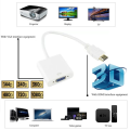 HDMI to VGA Cable Adapter HD 1080P Digital to Analog Converter Cable HDMI-compatible to VGA Adapter For PS4 PC Laptop TV Box to Projector Displayer. 