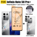 For Infinix Note 50 Pro+ Ceramic Frosted Soft Film Infinix Note 50Pro Note 50X Note 40 Note 30 Screen Protector 3 in 1 Camera Lens Protector. 