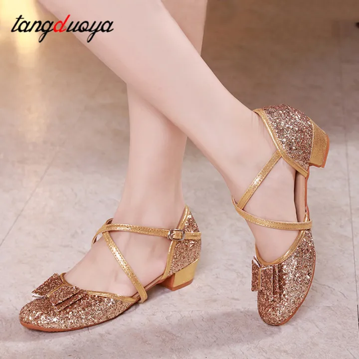 Girls%20Princess%20Shoes%20Sequined%20latin%20dance%20shoes%20for%20kids%20girl%20low%20heels%203cm%20Party%20Dress%20Wedding%20sandals%20butterfly%20Salsa%20Dance%20Sh%20-%20Image%203