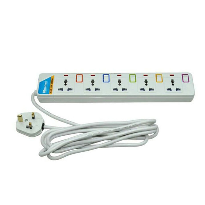 Marken%20Extension%20Power%20Strip%20With%20Surge%20Protector%20Multi%20Switch%20Socket%205%20Way%20-%20Image%203