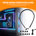 LKPCIGCXM M5 Light Strip ARGB Neon Computer Case Decoration Led Strip 5V 3PIN Light Header AURA 550mm. 