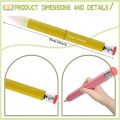 School Office Supplies With Eraser Novelty Toy Performance Prop Giant Pencil For Painter Artist Student Huge Pencil Large Wood Pencil. 