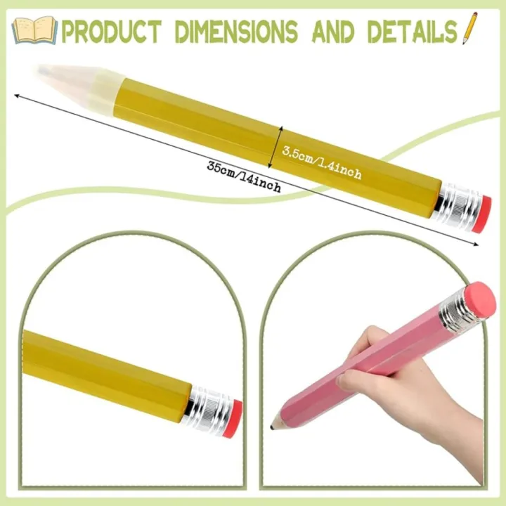 School%20Office%20Supplies%20With%20Eraser%20Novelty%20Toy%20Performance%20Prop%20Giant%20Pencil%20For%20Painter%20Artist%20Student%20Huge%20Pencil%20Large%20Wood%20Pencil%20-%20Image%202