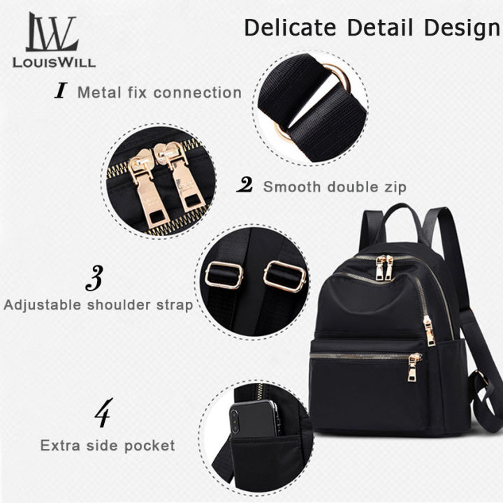 LouisWill%20Women%20Backpacks%20Shoulder%20Bags%20Korean%20Style%20Travel%20Bags%20Waterproof%20Oxford%20-%20Image%206
