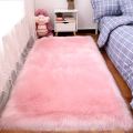 Faux Fur Carpets [3 x 5 feets] Pink Colour | Bedroom/Living Room Fur Fluffy Extra Soft Rug / Carpet. 