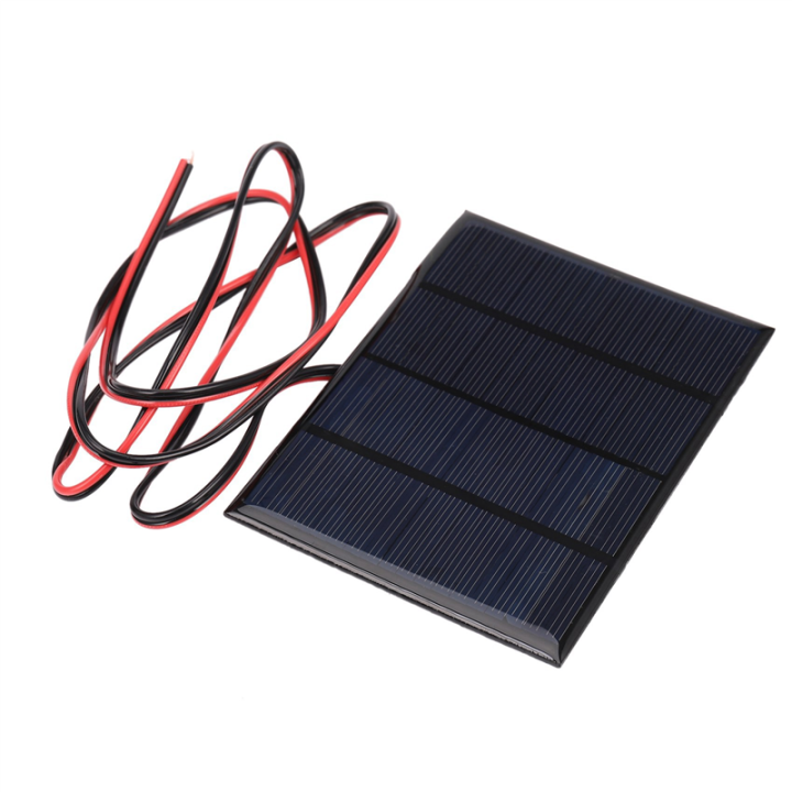 2X 1.5W 12V Mini Solar Panel Small Cell Module Charger with 1M Wire ...