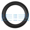 2 pcs 8 Inch Hole Rubber Speaker Foam Surround Ring Replacement or Parts for DIY (Black). 