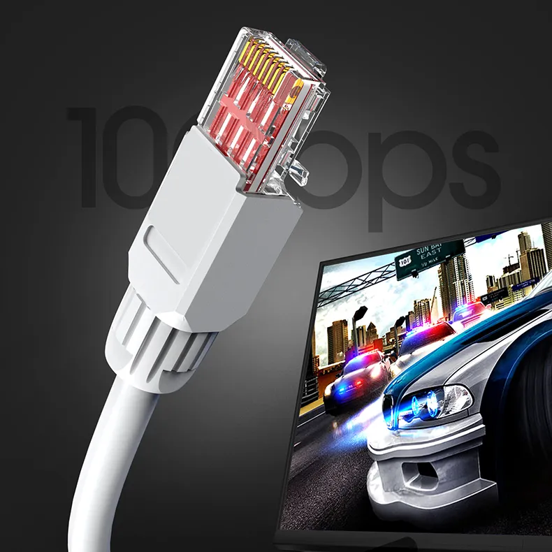ZoeRax 10-Pack Tool-Free RJ45 CAT6 Connectors - Ethernet Plugs 23-26AWG