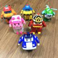 〓Official Authorization〓COD〓 Teacher Recommended Transforming Police Car Perli Police Robot Transforming Toy Amber Haley Mark Children's Toy 〓COD〓. 