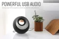 Creative Pebble V3 Minimalistic 2.0 USB-C Desktop Speakers with USB Audio, Clear Dialog Enhancement, Bluetooth 5.0, 8W RMS with 16W Peak Power,  Creative Speaker Creative subwoofer Bluetooth speaker. 
