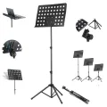 Music Stand 2 in 1 Dual-Use Desktop Book Stand - Musical Instrument Music Sheet Stand for Singing Book Notes Holder Notation Stand, Adjustable Book/music Sheet Stand - 1.5 Inch Platform Tray, Heavy Duty Orchestral Music Stand Holder Height Adjustable. 