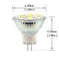 MR11 GU4 LED Spotlight Bulbs 3W 5W 7W AC DC 12V 5730 SMD 9LEDs 12LEDs 15LEDs Warm/Cold/Neutral White Lamp Replace Halogen. 