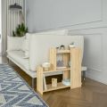 Floor Shelf Floding Track Open Storage Waterproof Thick mahogany Wood Home Décor Table Shelf | Micro Décor. 