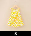 Dress Baby Girl Skirt Halter Belt Dress Girl Lovely Princess Children Cotton Slings 1 to 4 yrs old Baju Budak Perempuan. 