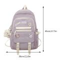 Korean School Backpack for Girls Children Teenager Multi Pocket Students Backpack Nylon Women Shoulder Book Bag Laptop Rucksack. 