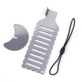 【ZIME】1xTravel Anti-theft Portable Hotel Gate Locks Stainless Steel Live Alone Security Door Stopper. 
