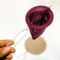 Tea strainer mesh, cotton filter sock strainer , Reusable Coffee/Tea Filter Traditional Thai style ,Coffee Strainer, Cloth Tea Filter Sock. 