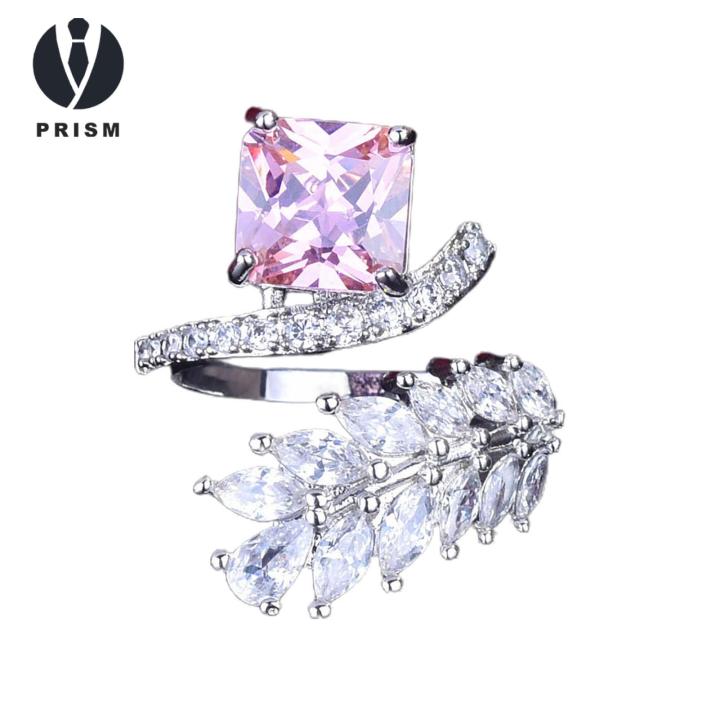 Prism Finger Ring Shiny Exquisite Bright Luster Ring